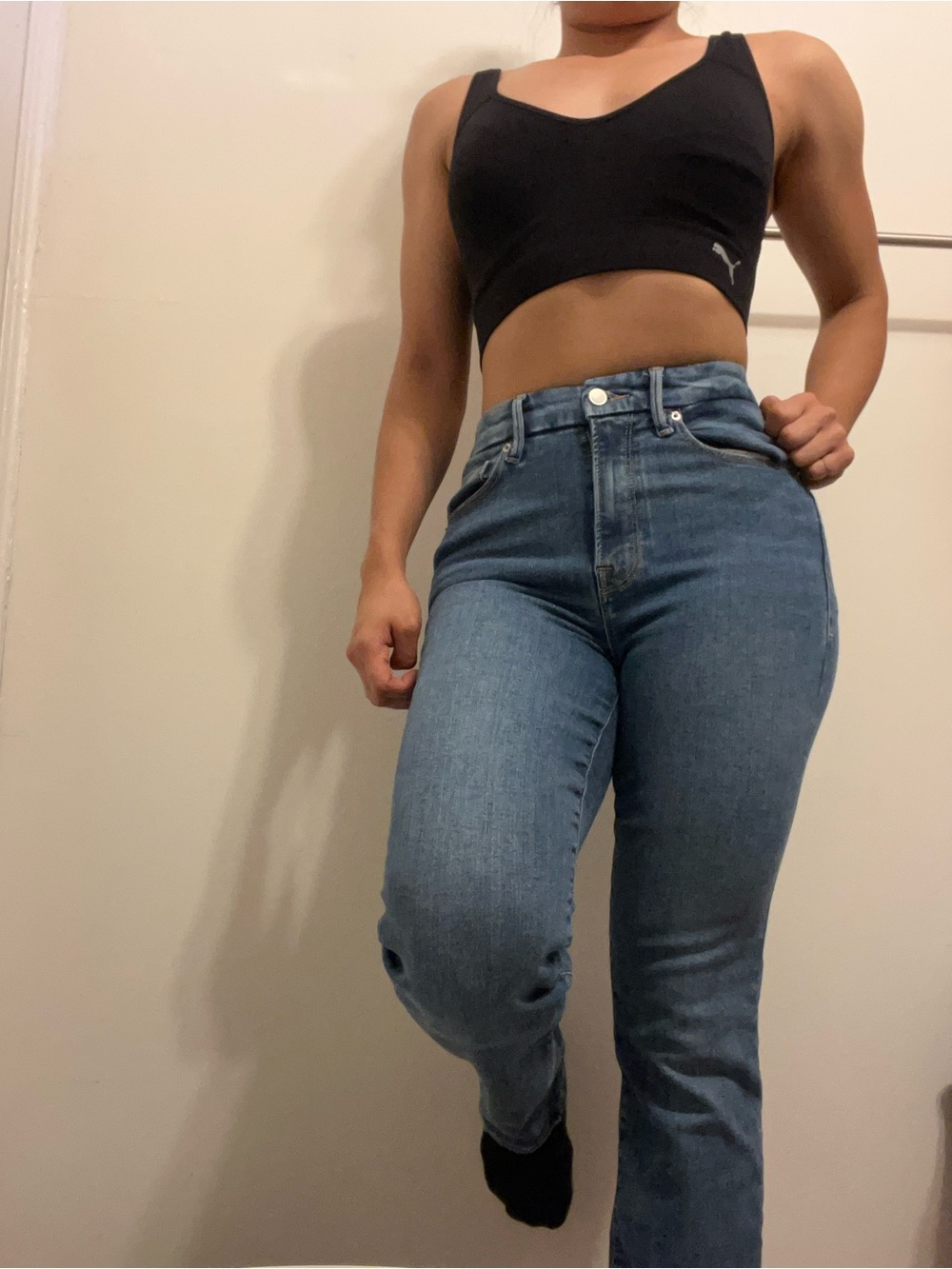 S26 Good American Always Fits Good Legs Straight Jeans